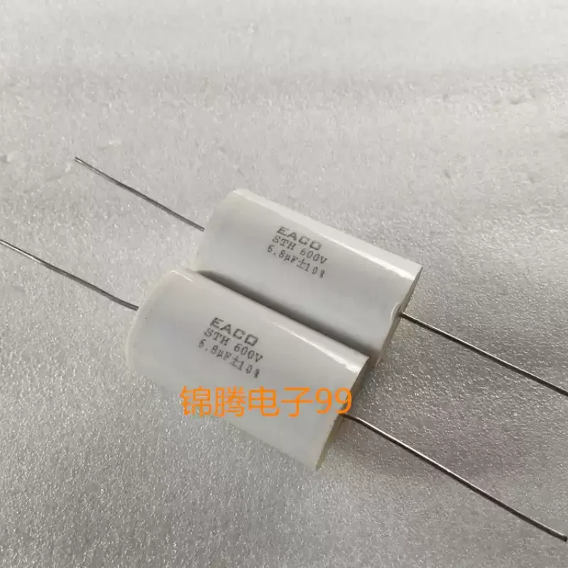 5-30pcs imported EACO non inductive absorption protection capacitor STH 6.8UF 600V non-polar fever film capacitor