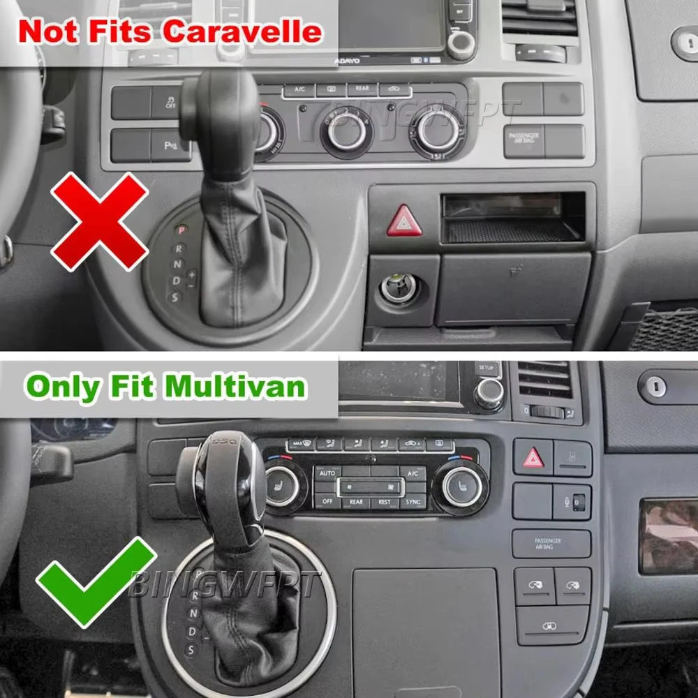 For Volkswagen Multivan T5 2003-2007 2009-2015 Dual USB PD Type‑C Car Charging Socket Phone Power Supply Outlet Adapter