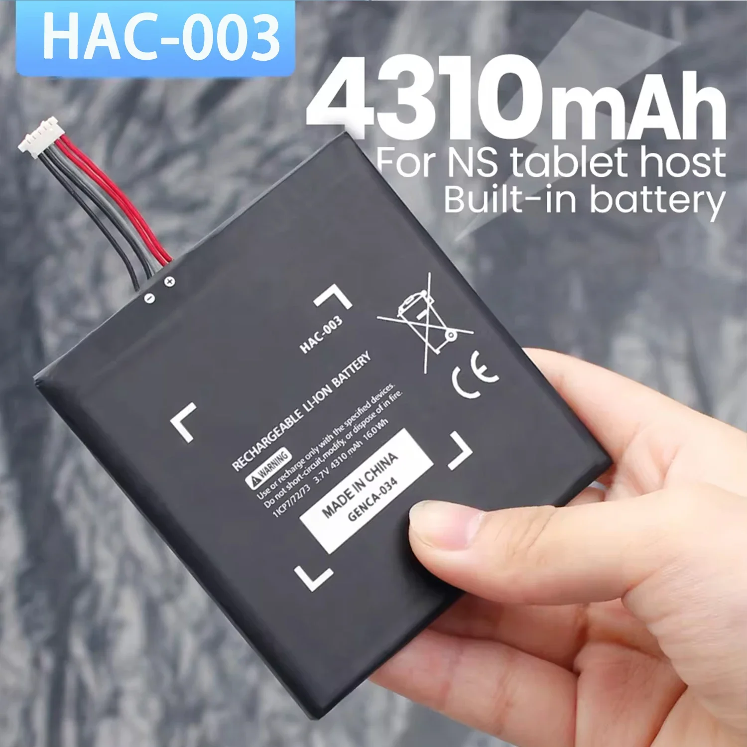 

PURFIELD Switch Battery 4310mAh Replacement for Nintendo 2017 HAC001 Game Console Controller HAC-003 Battery with Tools Kit