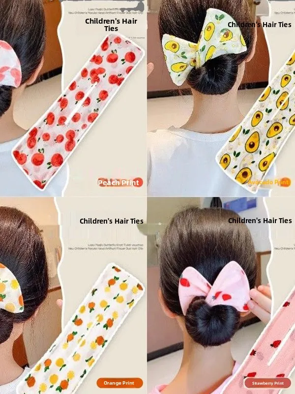 

Magic Knot Twisted Clip Hair Sler New 2025 Children's Ball Head Flower Bud Hair Accory Fre out Korean Sle