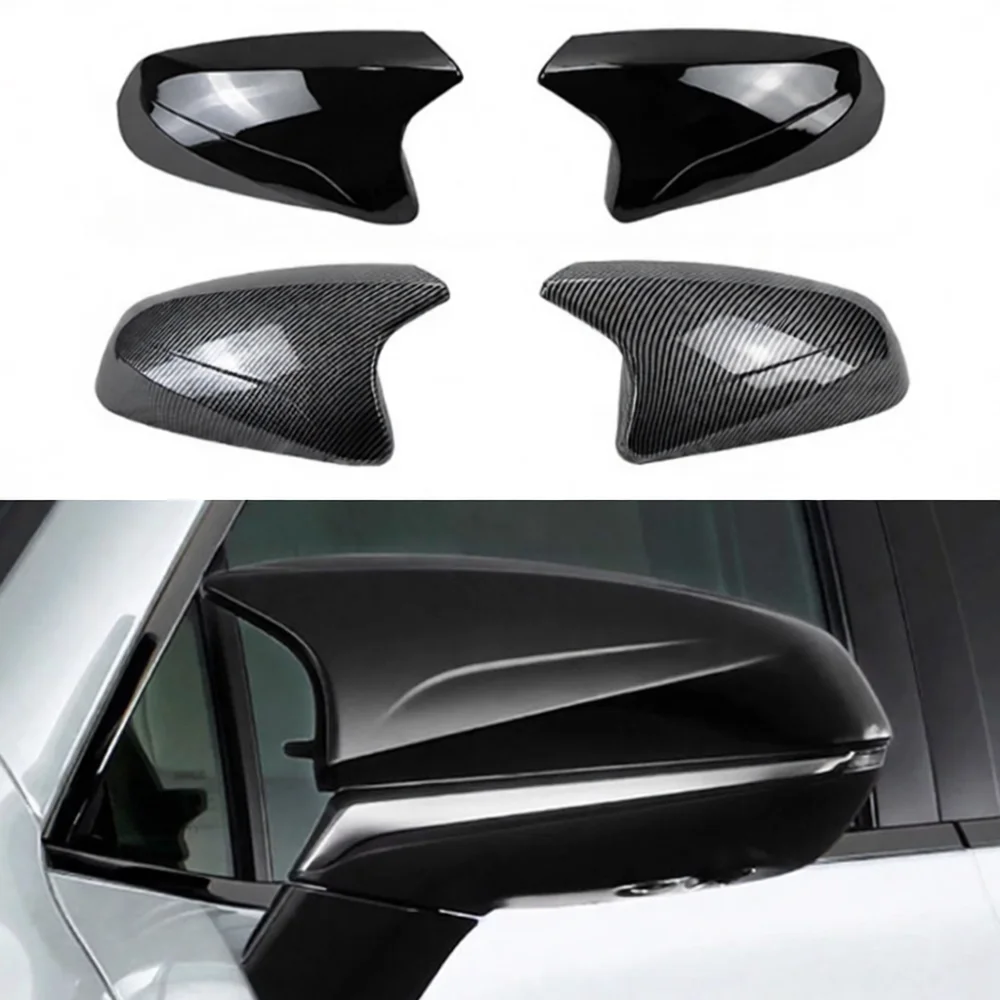 Glossy Black Horn Style Mirror Covers For Lexus RX350 NX300 NX200 RX450H NX260 Performance Exterior Exterior Trim Accessories