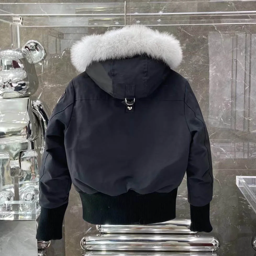 سترة نسائية كندية سفلية، معطف دافئ سميك، سترة نسائية بيضاء مناسبة للمناطق الثلجية الباردة للغاية #4