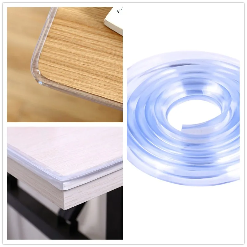 

2Pcs Thick Baby Bumper Safe Corner Protector Soft Silicone Edge Guard Cushion Strip Transparent