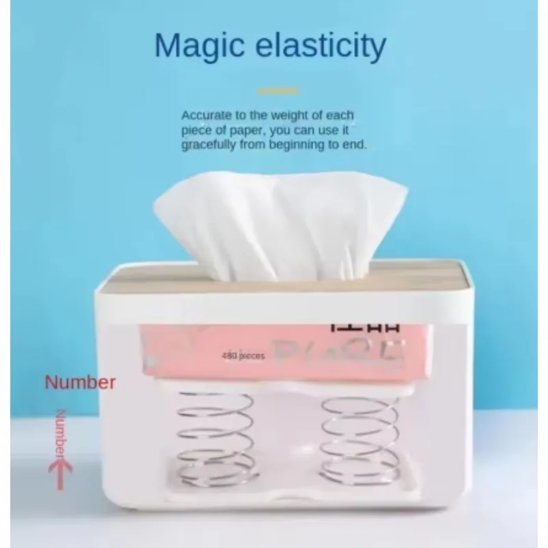 صندوق المناديل موزع الأنسجة الربيع التلقائي رفع الربيع تحميل الأنسجة صندوق مكتب المنزل المطبخ المرحاض قوس منظم مطبخ