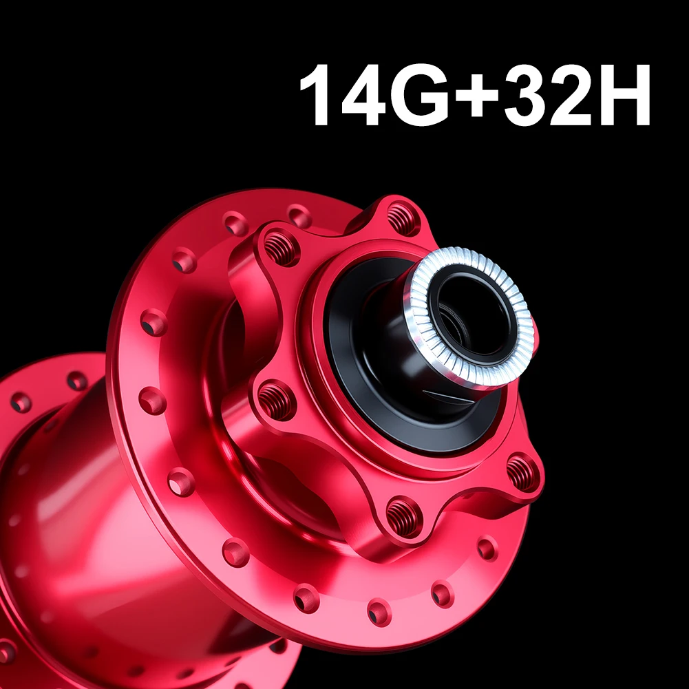 

Dirt Jump Bike Hub Set 32 Hole 14G CNC Aluminum Front 100mm Rear 135mm 6 Sealed Bearings HGs Body 16T Freewheel Repair Kit