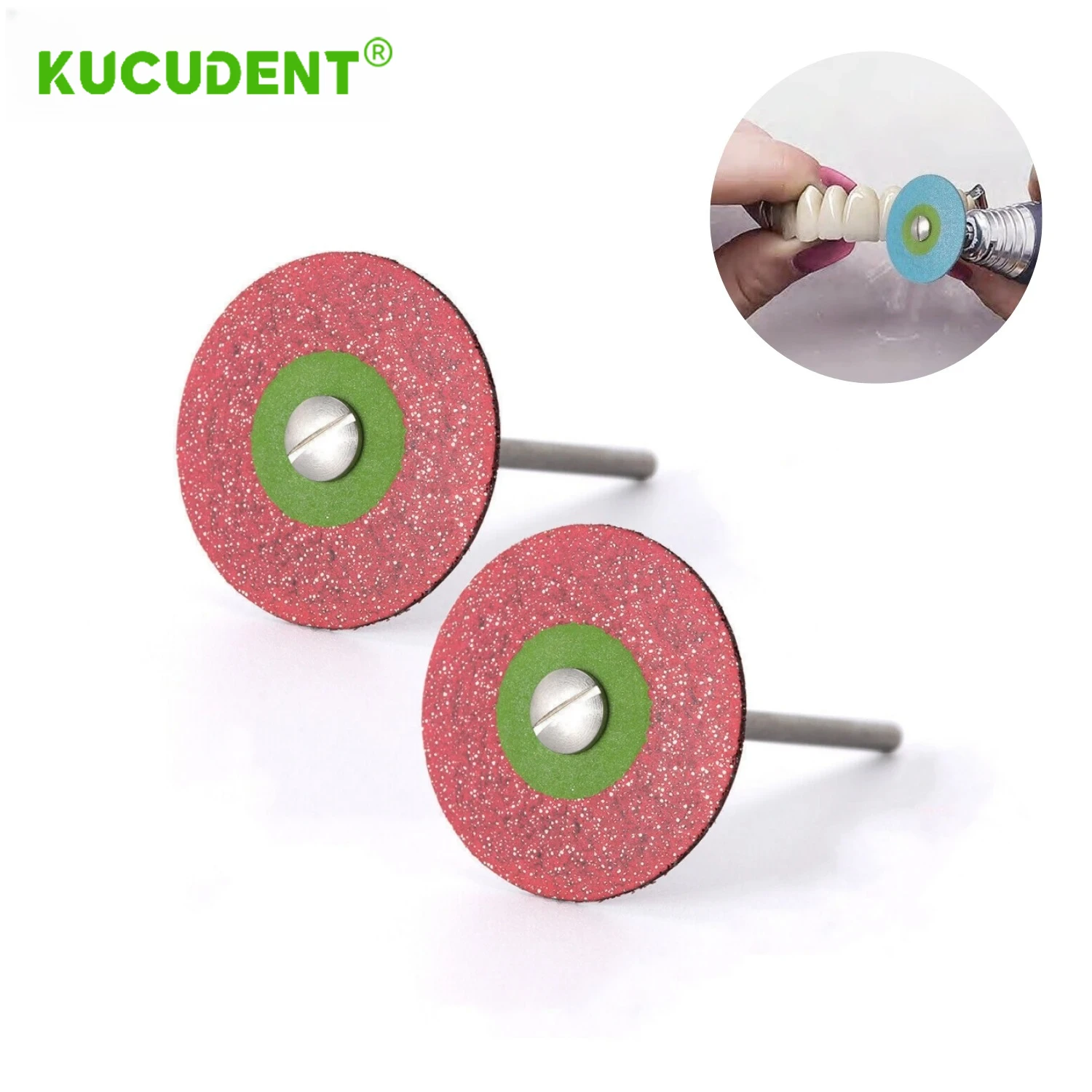 1 قطعة الأسنان المطاط الماس الملمع عجلة القرص ل زركونيا الخزف ترميم HP 26 مللي متر مختبر الملمع عجلات أدوات طب الأسنان #5