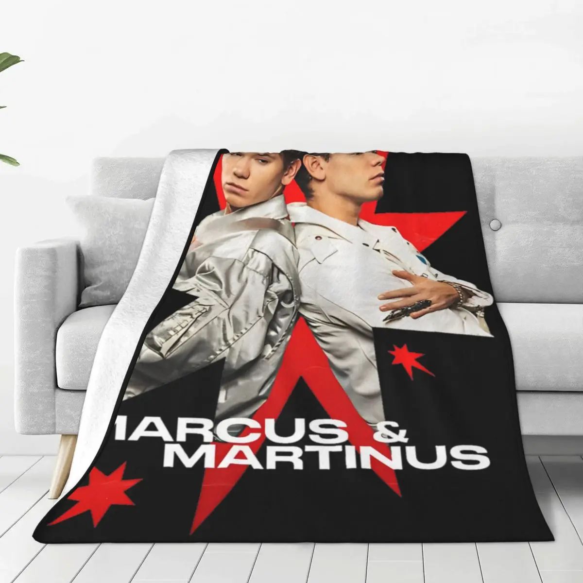 Marcus And Martinus Sweden Norway Eurovisions 2024 Malmo Blankets Fleece Lightweight Thin Throw Blankets for Home Rug Piece