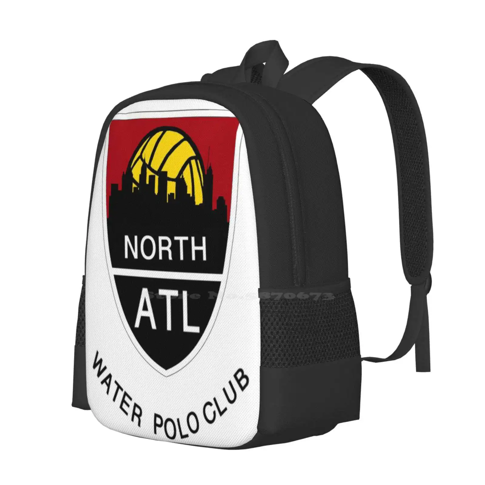 North Atlanta Water Team Logo Large Capacity School Backpack Laptop Bags North Atlanta Club Team Logo Terminus