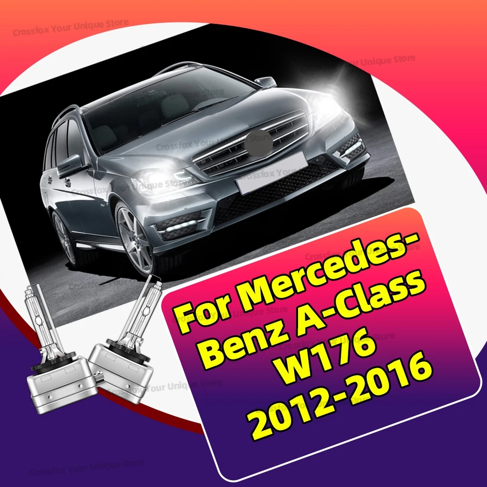 

2x High Bright 6000K 8000K 10000K D1S 35W 12V For Mercedes-Benz A-Class W176 2012 2013 2014 2015 2016 HID Xenon Head Lamp Bulbs