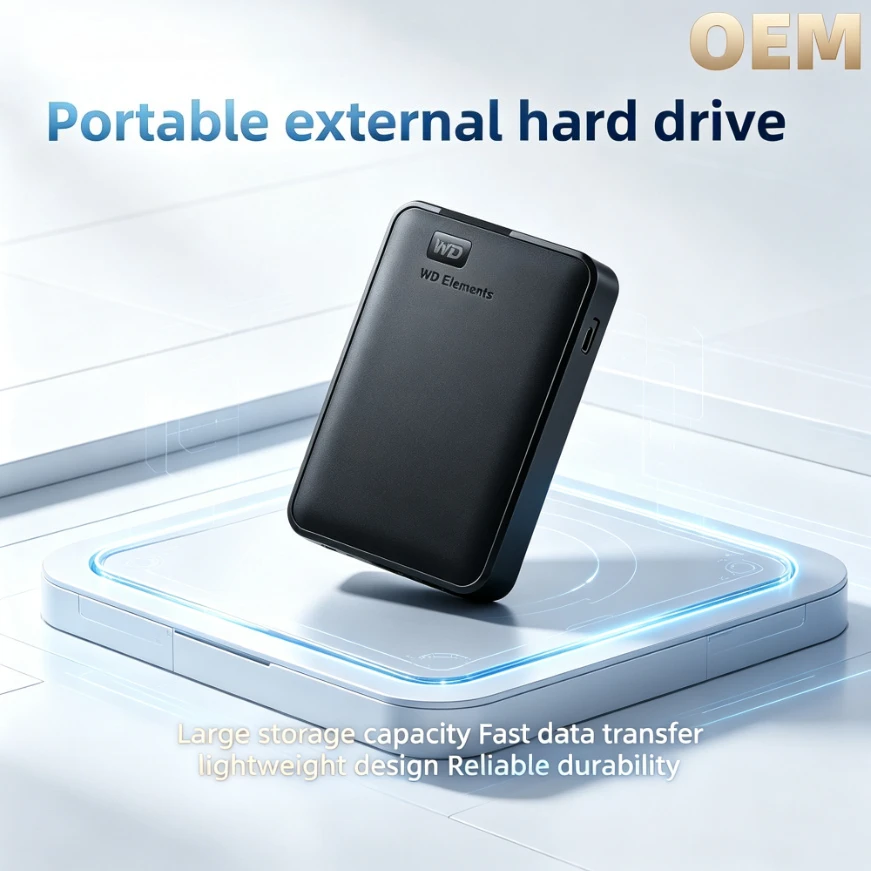 Original WD 02 Portable External Hard Drive USB3.0 High Speed HDD Large Capacity Storage Disk For Laptop Desktop PC Mac Backup