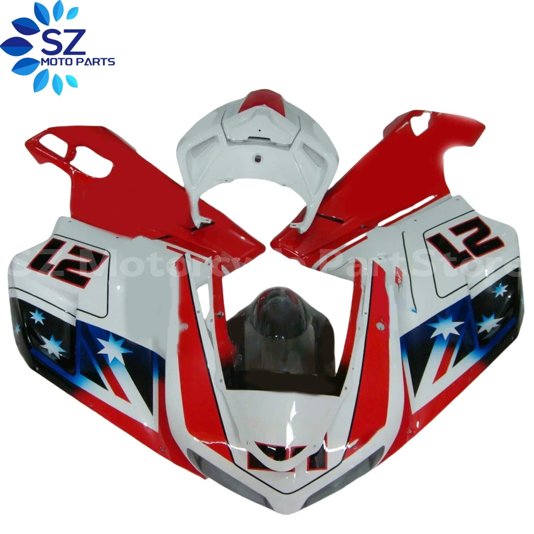 

New ABS Motorcycle Full Fairings Kit Fit for DUCATI 848 1098 1198 2007 2008 2009 2010 2011 2012 Bodywork full Fairing kits