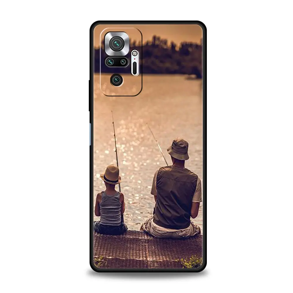 Phone Case For Xiaomi Redmi Note 14 13 12 5G 9S 9 10 11 Pro Plus 4G 9T 14C 13C 12C 10C 9C 9A Soft Cover Carp Fishing Fish