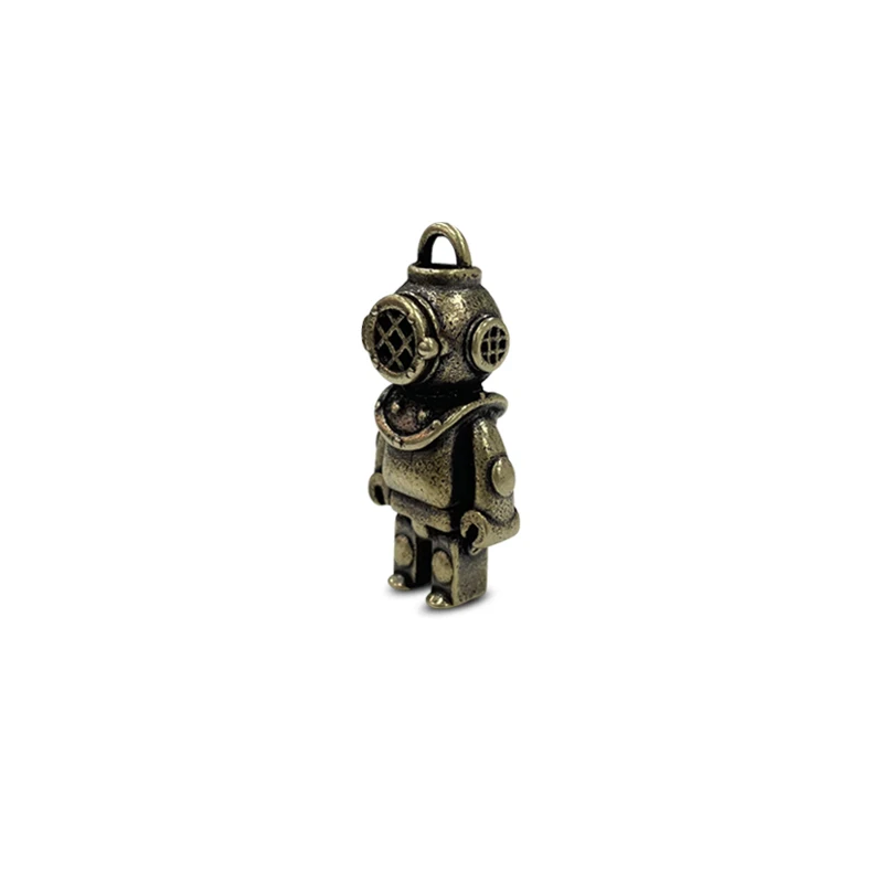 Brass Diver Knife Bead Woven Lanyard DIY Pendant Jewelry Accessories EDC Outdoor Tool Paracord Keychain Hanging