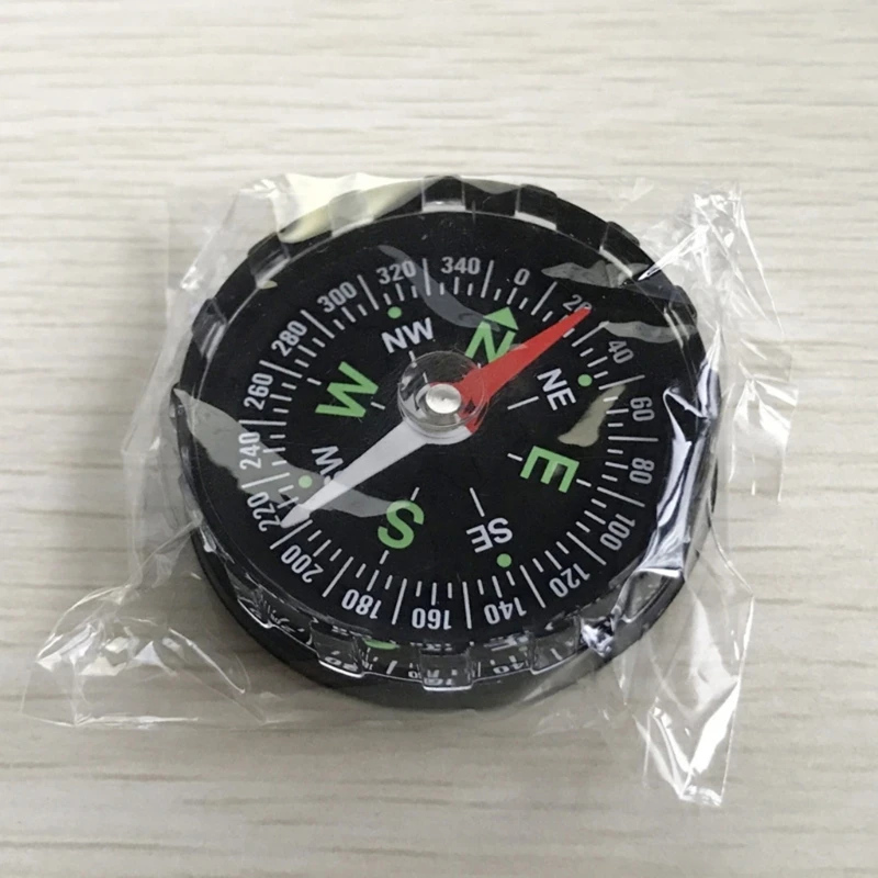 ฝาครอบกันน้ำเข็มทิศมองเห็น Survival Camping Mountaineering Boating Compasses Mini Navigation Compasses