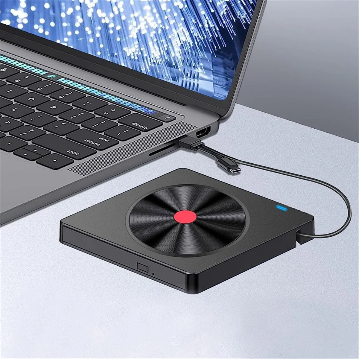 External Optical Drive Laptop CD Burner USB Movie Disk DVD Player Readable Memory Card Multifunction Drive