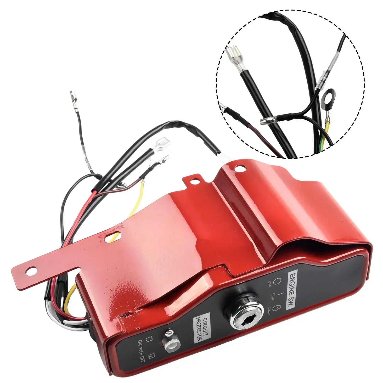 Imagem -05 - Interruptor de Ignição Elétrica e Painel de Teclas para Motores Honda Gx390 Bomba Geradora 20.5x7 cm 168f 170f 188f 190f Peças de Geradores