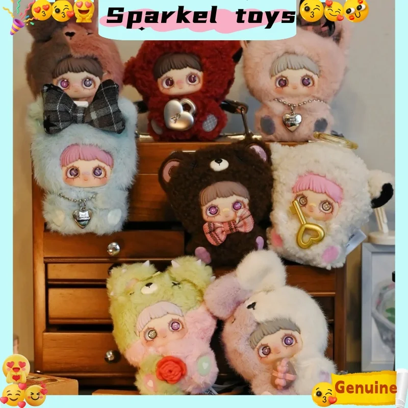 정품 메이메이 러브 엔들리스 블라인드 박스 장난감 귀여운 인형 미스터리 박스 소녀 가방 펜던트 인형 생일 남자친구 생일 선물