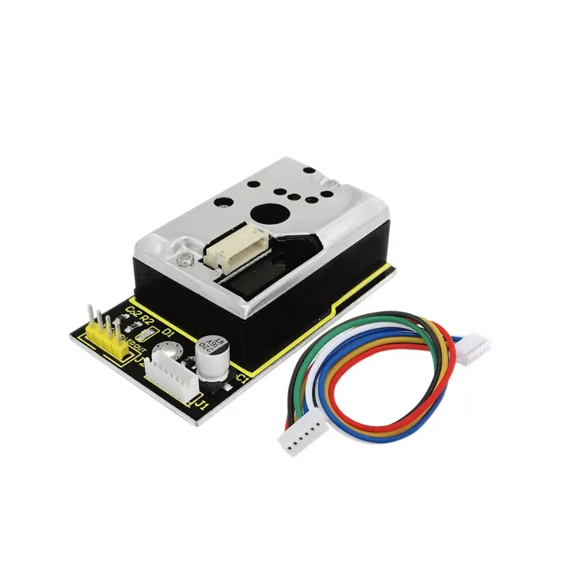 2026-novo-sensor-de-poeira-keyestudio-com-placa-de-expansao-pm25-gp2y1014au-integrada-para-arduino