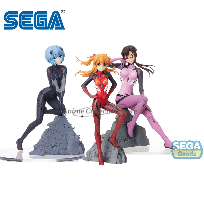 SEGA Original EVANGELION Anime Figure Asuka Langley Soryu Ayanami Rei  Action Figure Toys for Kids Gift Collectible Model Dolls