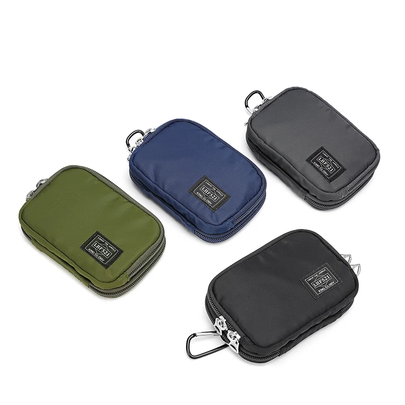 2026 New  Coin Purse Key Holder Short Style Men's Wallet Coin Storage Bag Card Holder Bank Card Organizer Square Shape