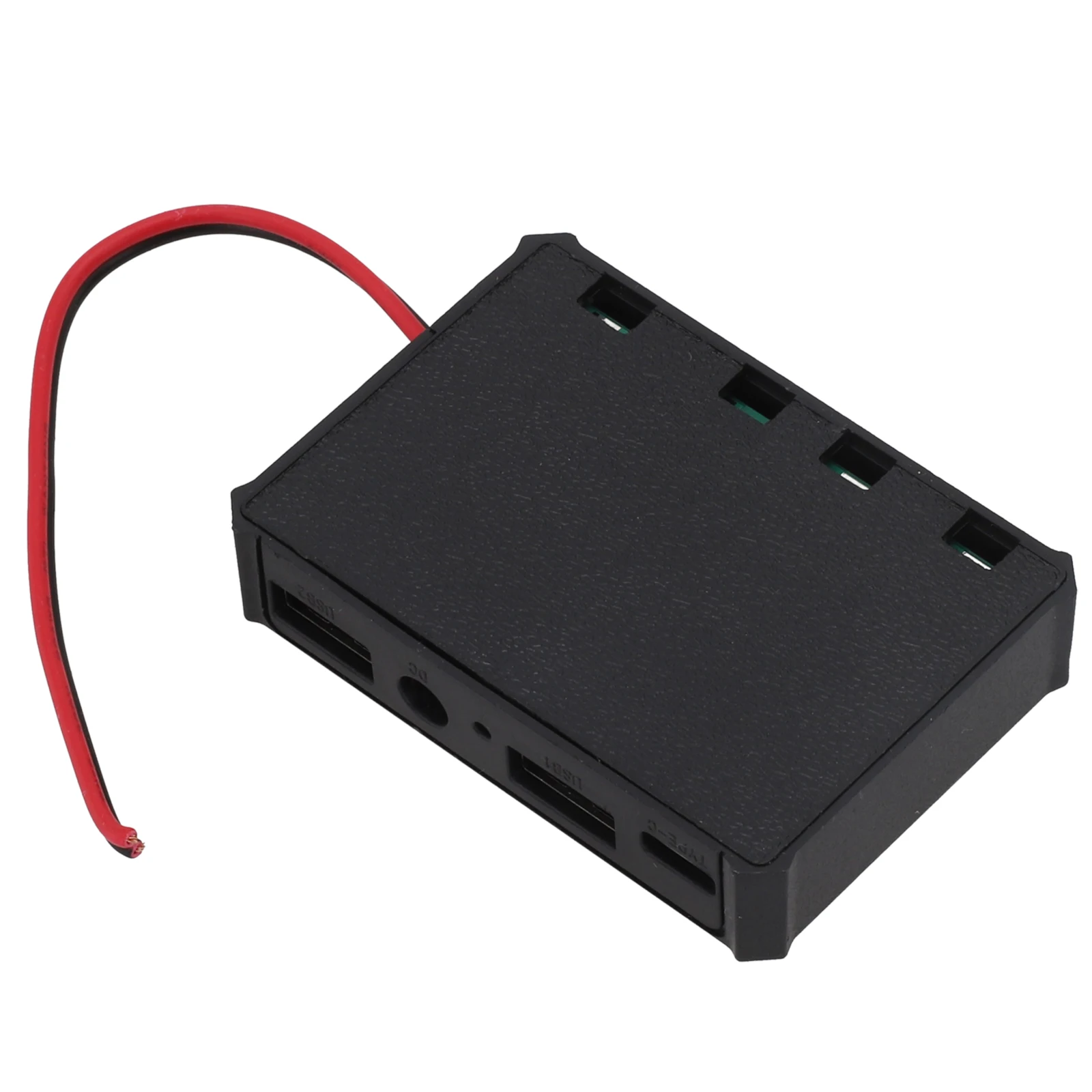 Black Red Solar Panel Controller IP67 Protection Wide Voltage Input High Conversion Rate High-Speed Battery Portable