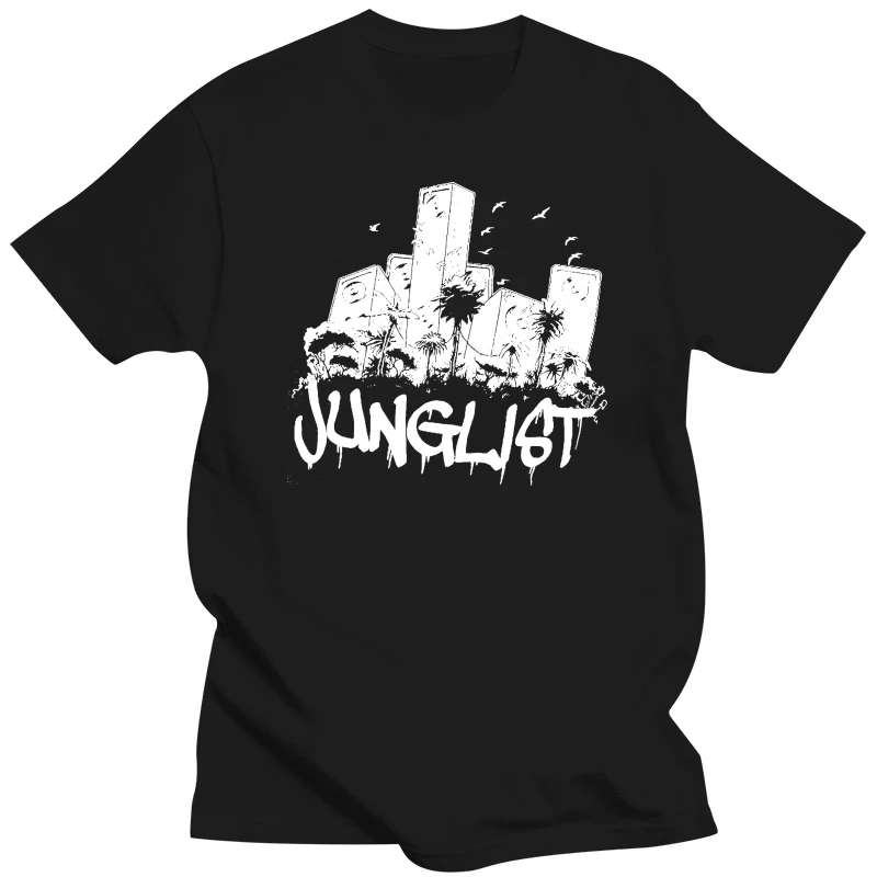 Junglist Sound System T Shirt Jungle Massive Amen Drum and Bass 808 Graphic Tee T Shirt Funny  T-Shirt Men