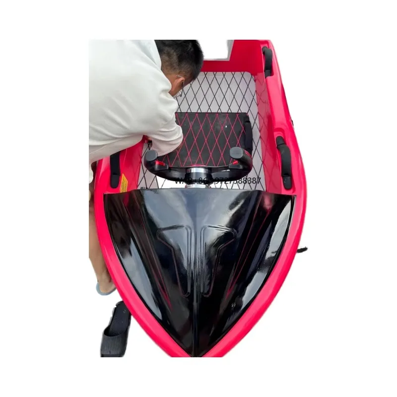 New Model Electric Mini Racing Jet Ski Boat Fiberglass Water Sports Equipment Go-Karting Boat for Sale