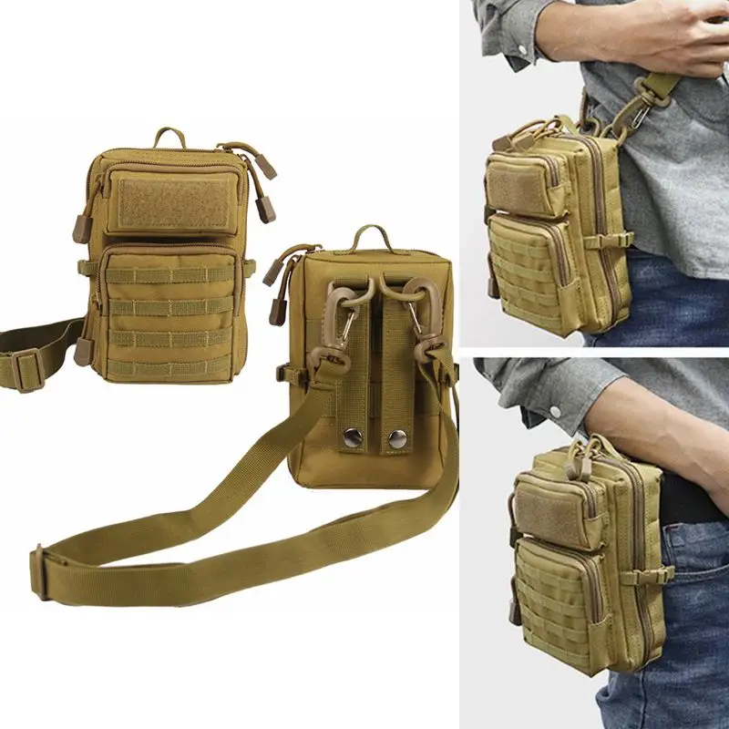 Tactical Pouch Holster Molle Hip Waist EDC Bag Wallet Purse Phone Case Camping Hiking Bags Hunting Pack Chest Bags