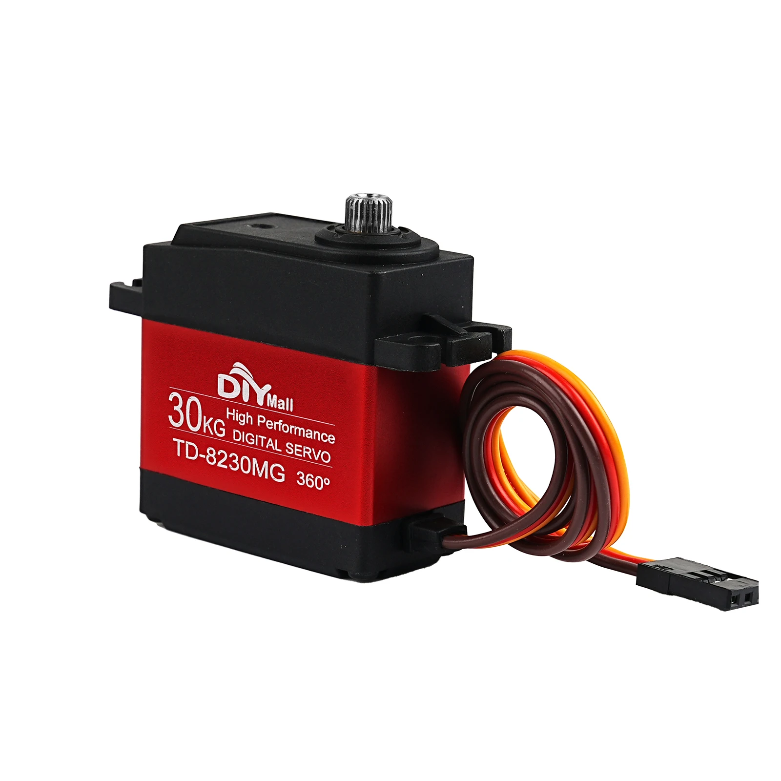 Servo numérique TD-8230MG 30KG |   360 °   Engrenage métallique à rotation continue |   4,8-8,4 V couple élevé pour robot/voiture/avion RC