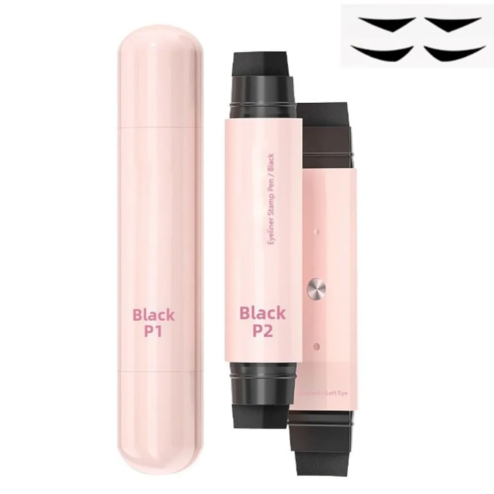 Nuovo timbro per eyeliner impermeabile timbro per eyeliner di colore nero a lunga durata timbro per eyeliner girevole facile da usare