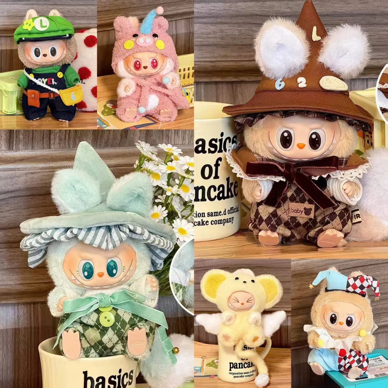 

1 Set Cute Plush Doll Clothes Outfit Accessories Little Elf Party Dress Set for Adorable Stylish for Doll Dressing Up Party