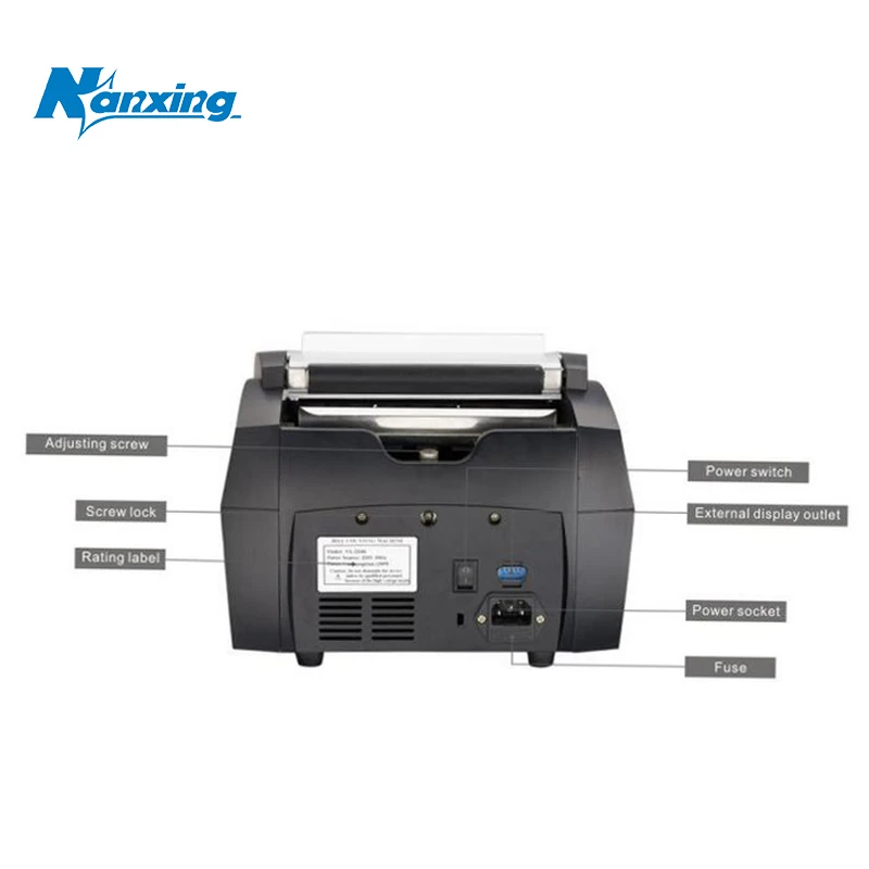 Mix Denomination Bill Counter Counterfeit Detection Cash Bank Note Money Counting Machine for Multi Currencies