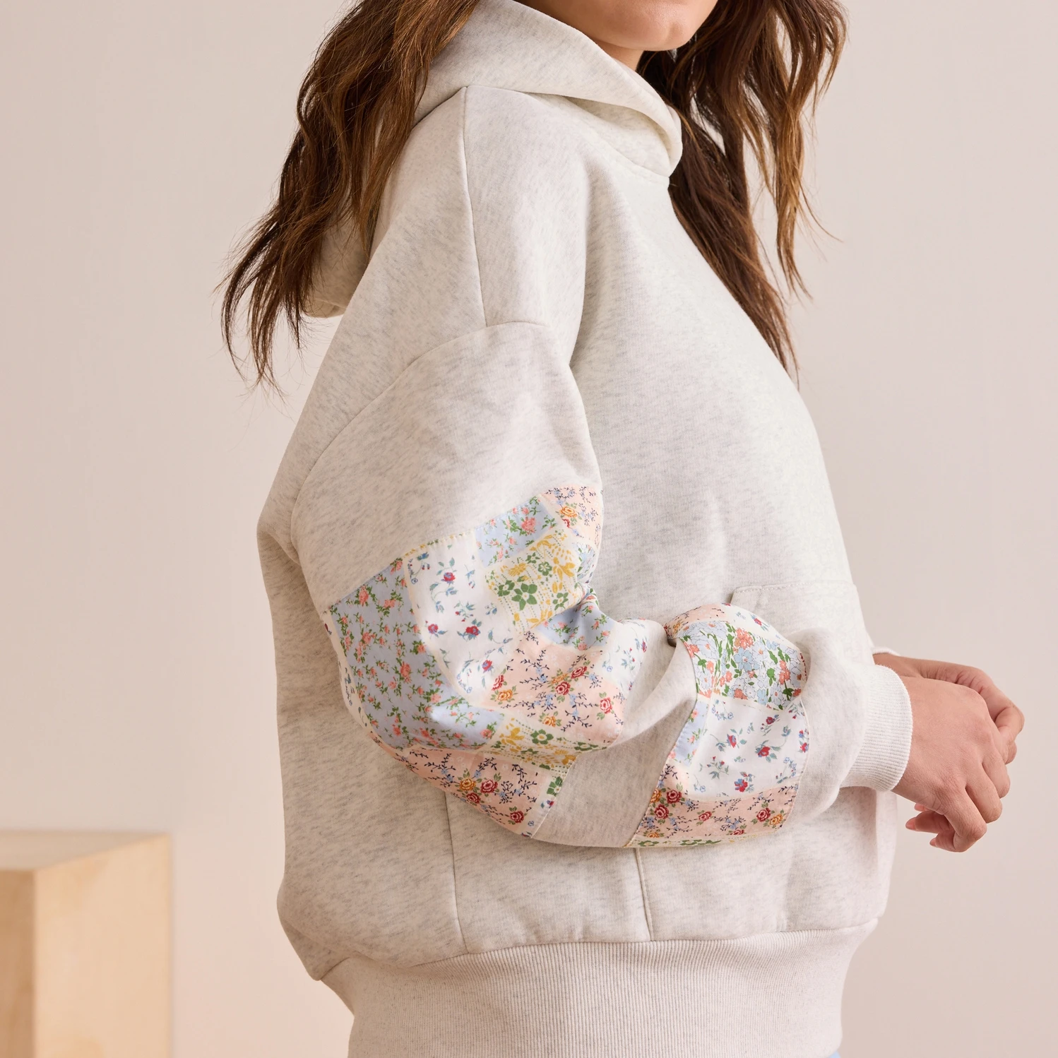 Premium K Pop Alternative Clothes Hoodies Y2K Flower Patchwork Hoodie Sweatshirt voor dames