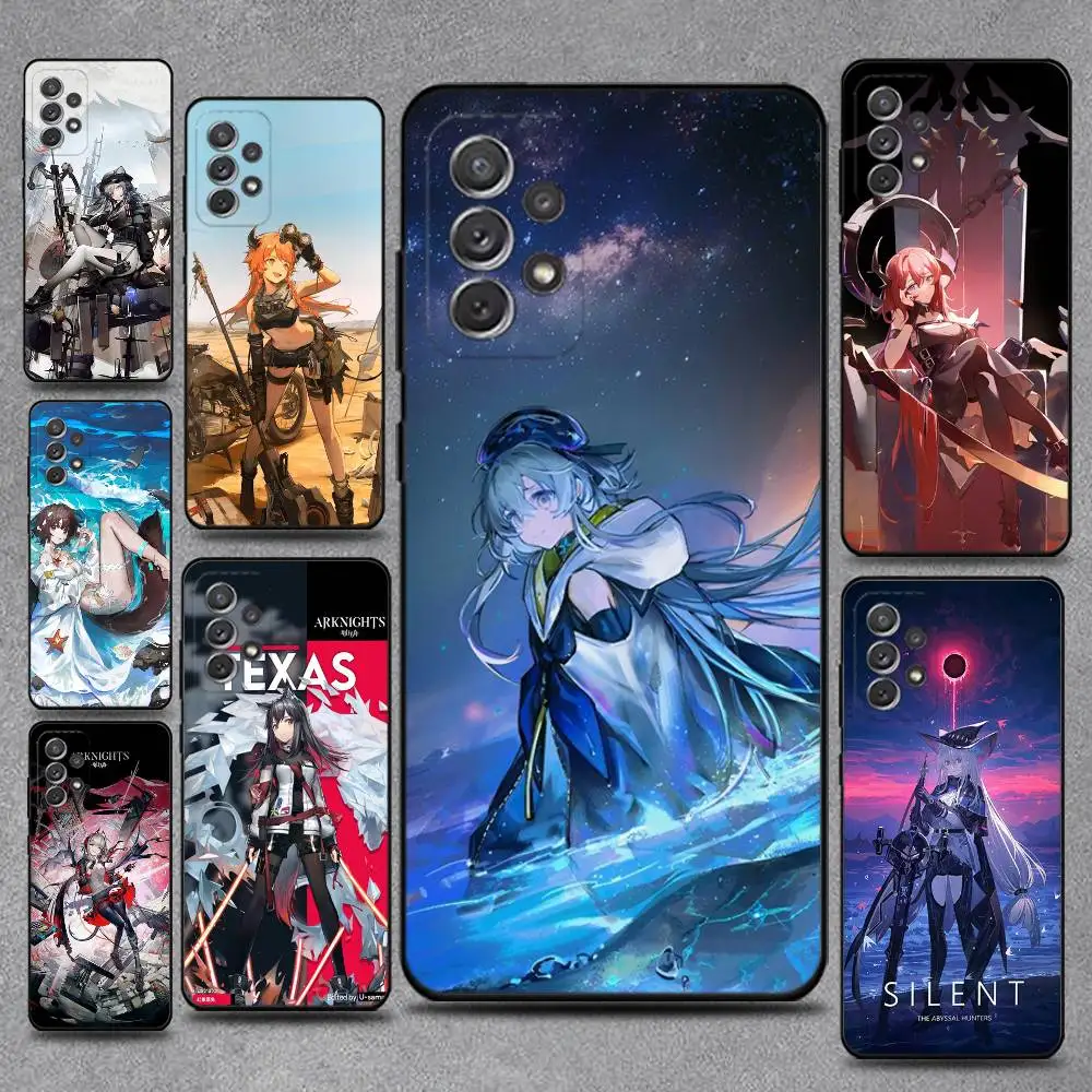 

Anime A-arknights Phone Case For Samsung S25,S24,S21,S22,S23,S30,Ultra,S20,Plus,Fe,Lite,Note,10,9,5G Black Cover