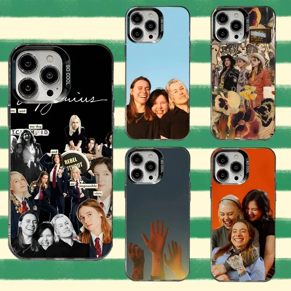 

B-Boygenius The Record Phone Case For iPhone 16,15,14,13,12,11,8,7,Pro,Max,Plus,Mini,XS,SE Anti Fall Black Matte Hard