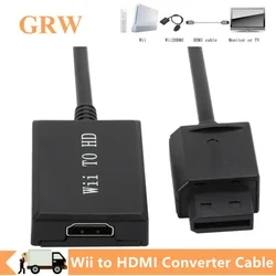 HD 1080p Wii To HDMI-compatible Converter Adapter Full HD 1080p 720p Wii to HDMI Audio Video Cable For PC HDTV Monitor Display