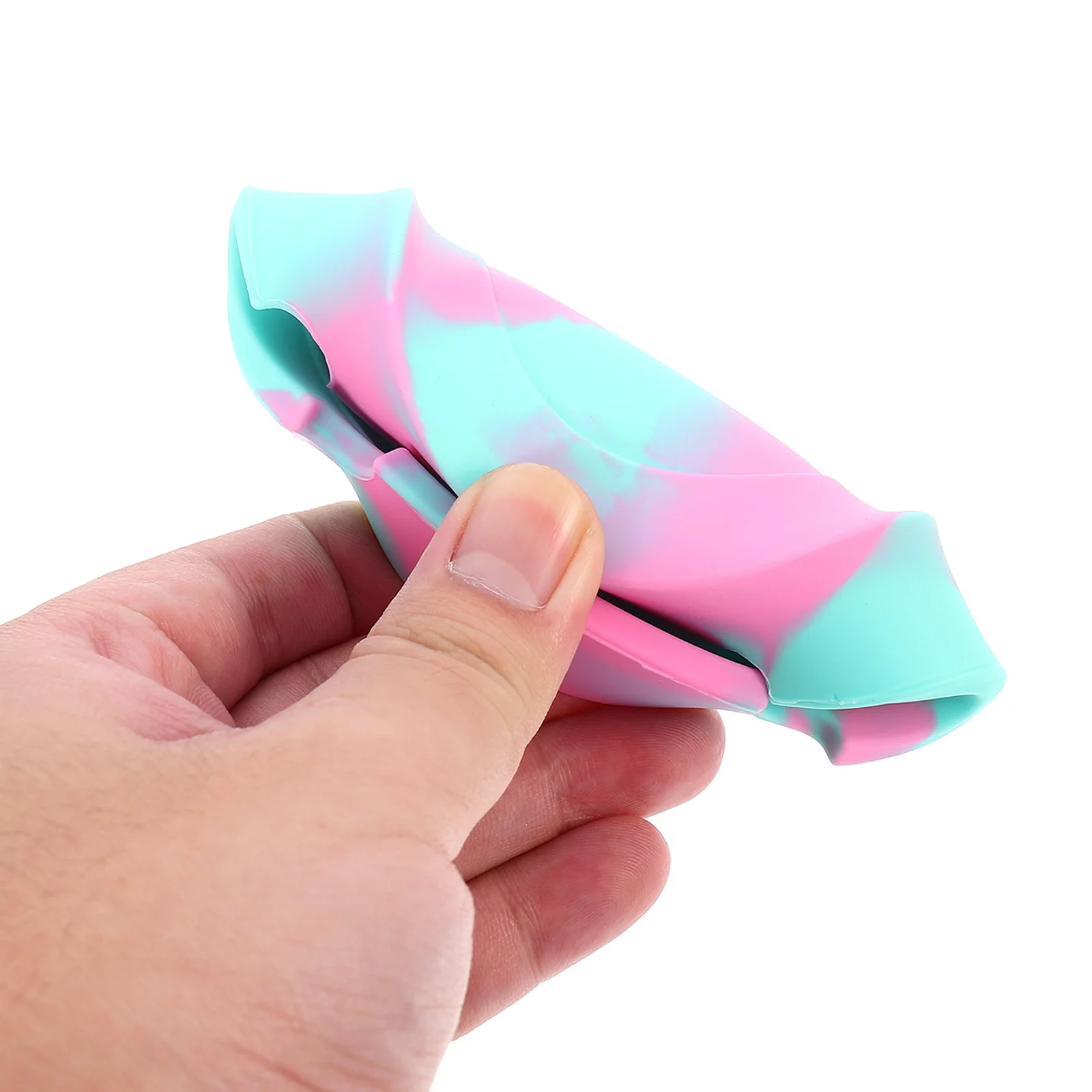 

3pcs Portable Ashtray Home Silicone Camouflage Soot Storage Holder Round Cigarette Heat Resistant Non Fragile Lightweight