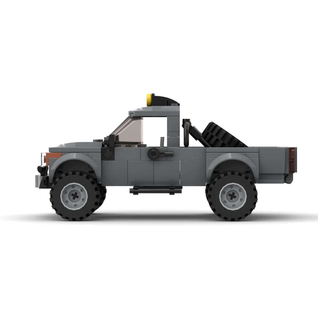 MOC Building Block Military Pickup Off-road Vehicle Model Weapon Transport Truck DIY Education Brick Toy for Boys