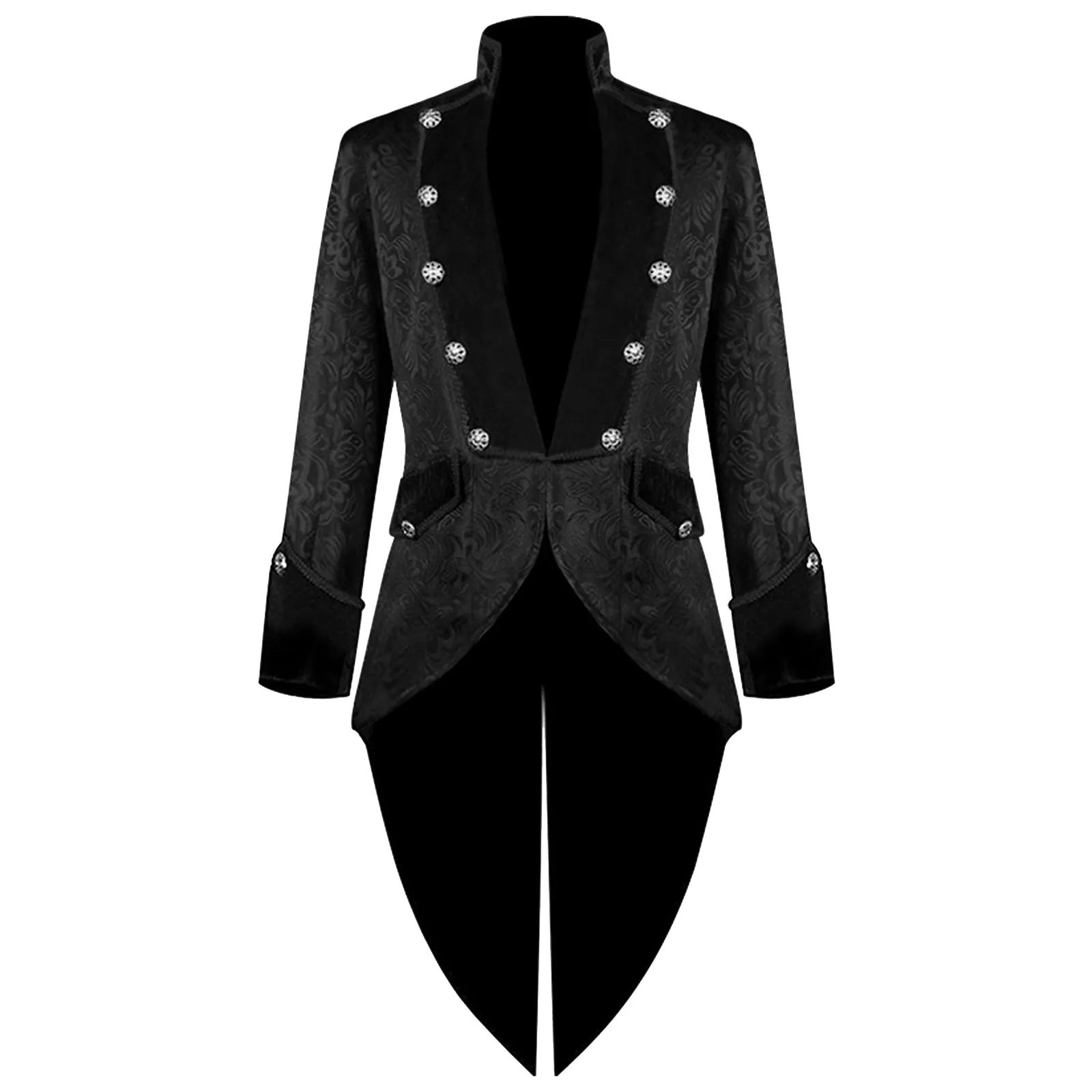 

Autumn Vintage Tuxedo for Men Female Halloween Clothes Stage and Dance Wear Women's Classical Dance Costume Black Suits Tailcoat