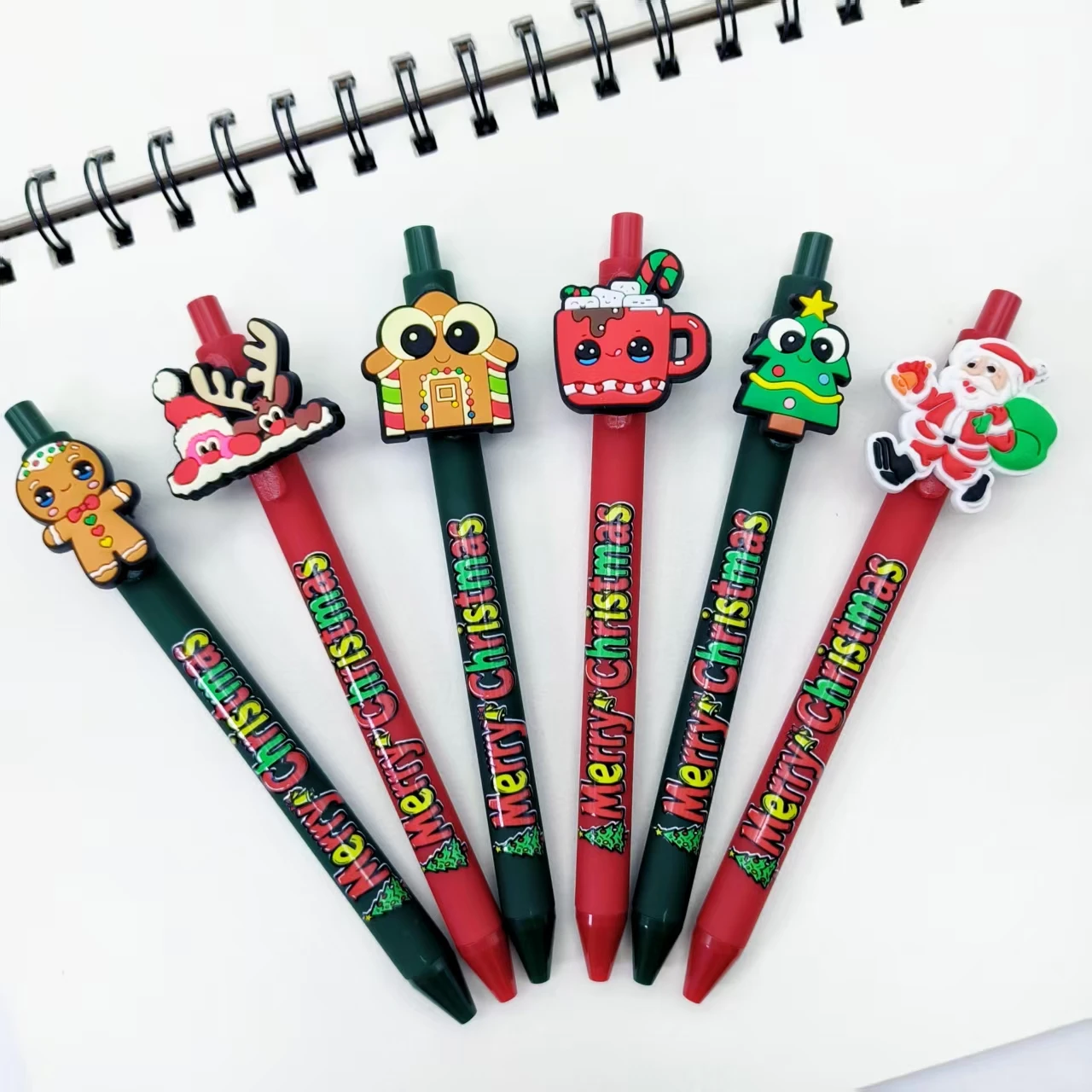 

10 шт./20 шт., рождественские классические забавные элементы, шариковая ручка с принтом, студенческая ручка для письма, подпись, праздничный подарок, канцелярские принадлежности