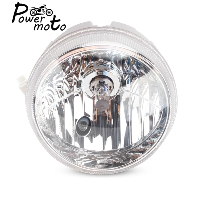 For LX 150 125 LX150 LX125 Motorcycle 12V 35W Clear Glass Headlight  High / Low Beam LED Round Front Head Lamp HS1 Socket P43T