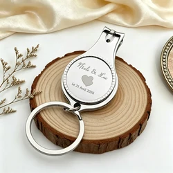 Personalized Beer Opener and Nail Clippers, Custom Gift, Wedding, Birthday, Baptism, First Communion, Anniversary, Celebration,