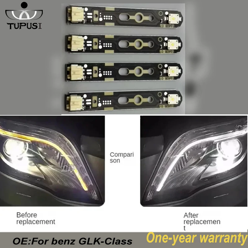 

Белая светодиодная плата DLR для Mercedes Benz GLK 2013 2014 2015, фары DRL, балластный чип, печатная плата, дневные ходовые огни