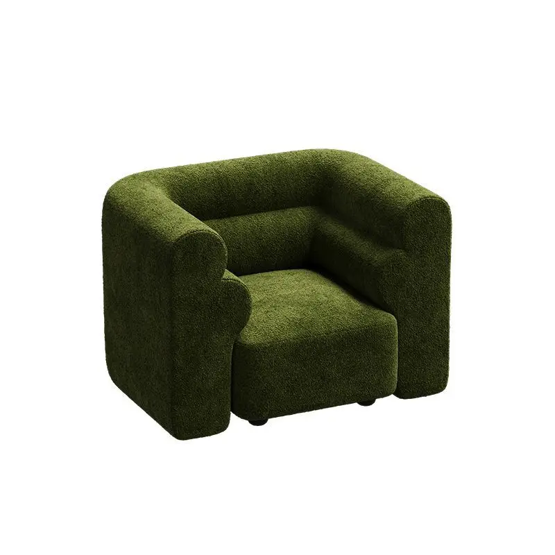 

Sofa single chair living room curved sofa combination wabi French leisure