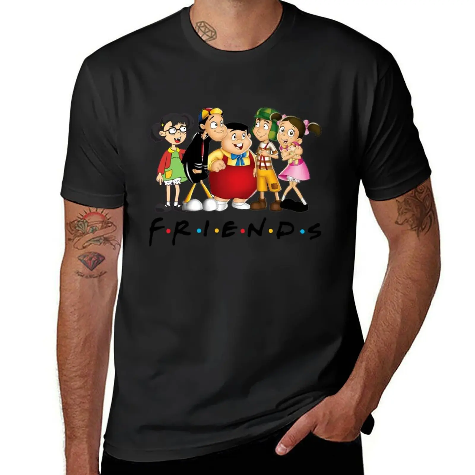 F.R.I.E.N.D.S - El Chavo del Ocho T-Shirt funnys summer tops oversized t shirts for men