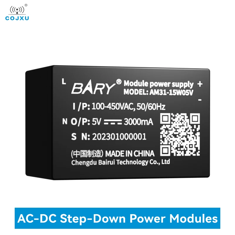 

AC-DC Step Down Power Supply COJXU AM31-15W05V 5V Low Power Small Size Input 85-450V High Reliability Low Ripple