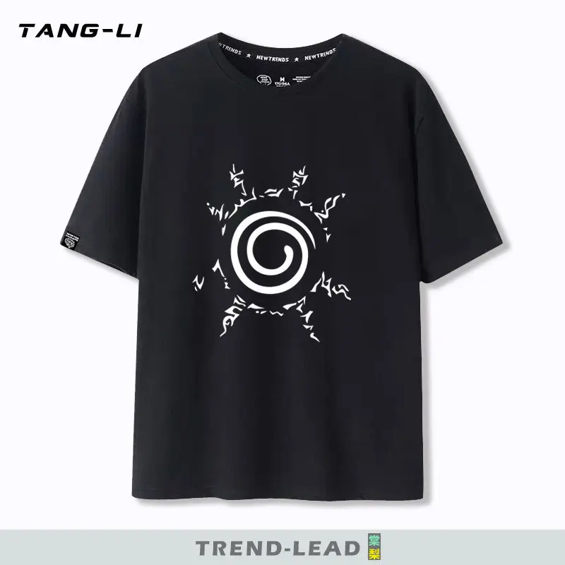 

New Fashion Brand Anime Children's T-shirt Japanese Anime Naruto Yuzhibo Xiao Loose Cotton Printed Parent-child T-shirt
