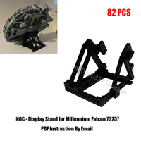 Millennium 75192 Falcon Display Stand MOC Building Blocks Bracket DIY Starfighter Support Showcase for Model Collector's Gift
