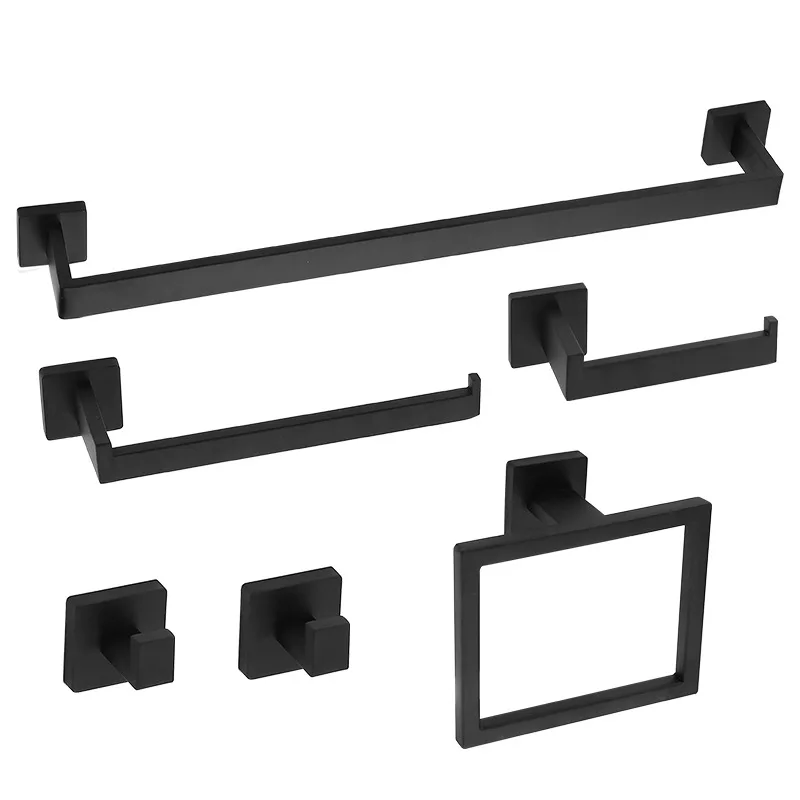 

4 шт./6 шт. набор вешалок для полотенец из нержавеющей стали для ванной комнаты, квадратное кольцо для полотенец, настенная вешалка для полотенец, держатель для салфеток