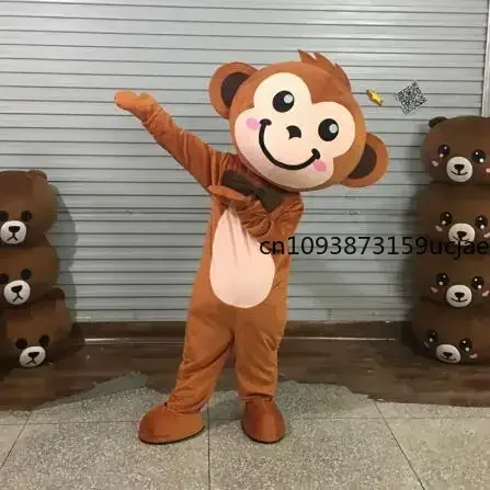 Little Monkey Mascot Costume Fancy Dress Mascotte Cartoon Appearl Halloween Birthday Cosplay Costume Birthday Character Outfit